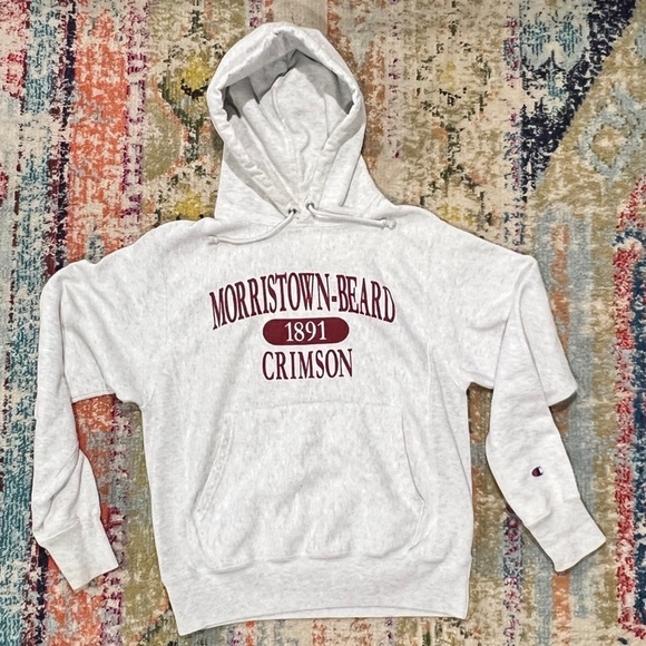 Champion Other - Vintage 80s Champion Morristown - Beard Crimson New Jersey 1980s Sweatshirt